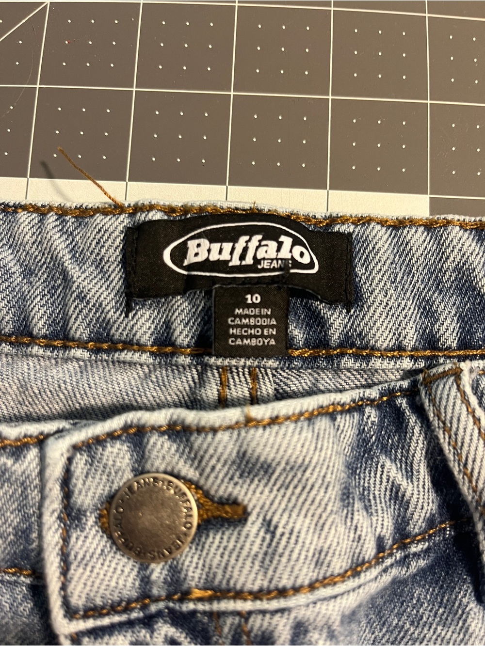 Buffalo David Bitton Light Blue Denim Flare/Wide Leg Jeans